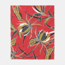Search for exotic flowers blankets Watercolor