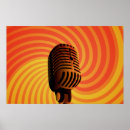 Recherche de microphone posters Vintage