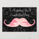 Recherche de moustache rose invitations Drôle