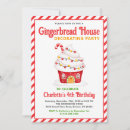 Search for gingerbread birthday invitations Christmas birthday party