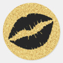 Search for glitter lips stickers Black