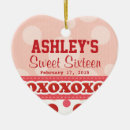 Recherche de sweet 16 ornaments Coeur