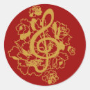 Search for music birthday stickers Gold