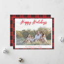 Search for red and black plaid christmas cards One photo