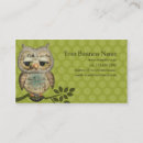 Search for owl business cards Whimsical