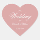 Search for dusty rose pink wedding stickers Script