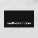 Search for mathematician business cards Teacher