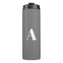 Recherche de gris et blanc tasses Monogramme