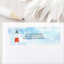 Search for beach wedding return address labels Nautical bridal shower