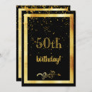 Search for for her 50th birthday invitations Gold