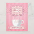 Search for kids thank you postcards Girly