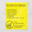 Search for simple 4x5 flyers Cleaning service