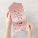 Search for marble and rose gold wedding invitations Glam