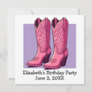 Search for boots birthday invitations Western  birthday party