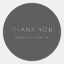 Search for black thank you wedding stickers Modern
