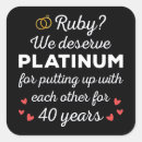 Search for ruby anniversary wedding stickers Couple