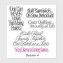 Search for quilter stickers Quilting
