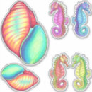 Search for white seashell stickers Sea life