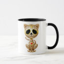 Search for day of the dead cat mugs Sugar skull