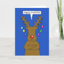 Search for cartoon reindeer christmas cards Humourous