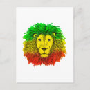 Recherche de drapeau reggae cartes postales Lion