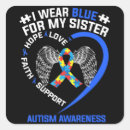 Search for blue awareness ribbon stickers Heart