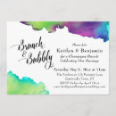 Search for multicolor invitations Watercolor