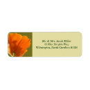 Search for orange poppy return address labels Poppies