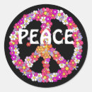 Search for flower peace sign stickers Hippy