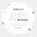 Search for winter onederland thank you stickers Silver