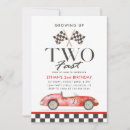 Search for 2nd boy birthday invitations Racing party