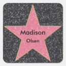 Search for hollywood stickers Black