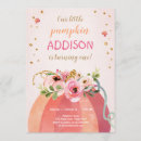 Search for pink gold pumpkin invitations Girl