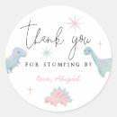 Search for pink dinosaur stickers Dinosaur birthday party