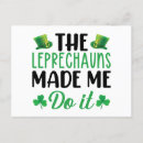 Recherche de leprechaun cartes postales Drôle