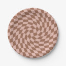 Search for brown gingham paper plates Modern