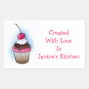 Search for cupcake rectangle stickers Baking