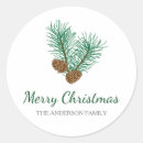 Search for pine branch stickers Merry christmas