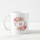 Recherche de féminin romantique tasses Monogramme