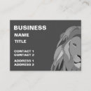 Recherche de lion sauvage cartes visite Chats