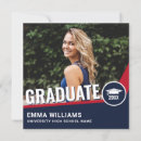 Search for red white and blue graduation invitations High school