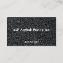 Search for asphalt business cards Paving