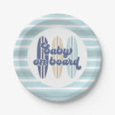 Recherche de beach baby shower plates Surf