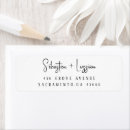 Search for stylish font return address labels Fancy