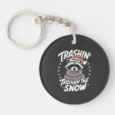 Search for trash keychains Funny raccoon