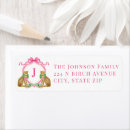 Search for pink leopard return address labels Watercolor