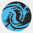 Search for black dragons stickers Yin and yang