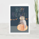 Search for owl halloween cards Pumpkin