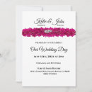 Search for fuchsia and orange wedding invitations Flowers