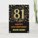 Search for 81st birthday cards 81 years old